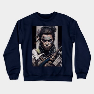 Gothic Samurai - Oil Paint Crewneck Sweatshirt